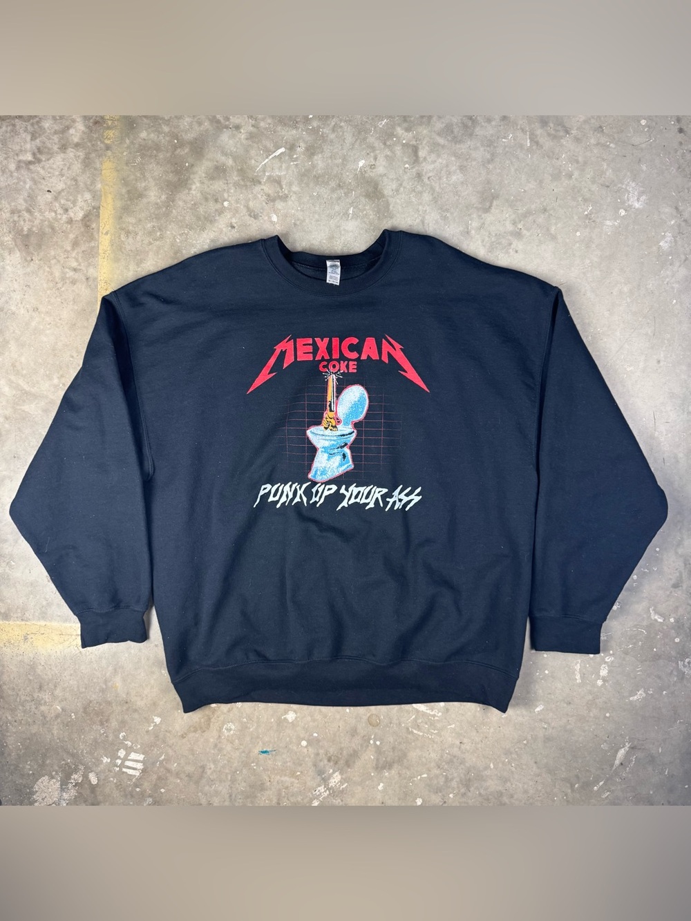 Mexican Coke Crewneck Size XXL Hardcore Punk Rock Band Tour Merch Metallica Rip